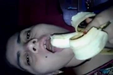 Monica Bhavi Rubbing BANANA