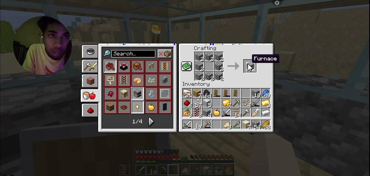 Mining Session in Minecraft Truhe und Schatz