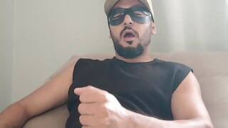 Male solo boy moaning horny until he cums a lot