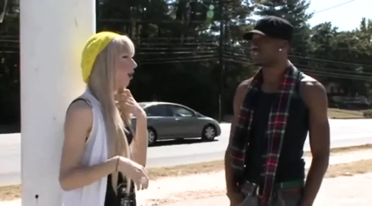 Crossdresser working on the street and asked to be 2 boys