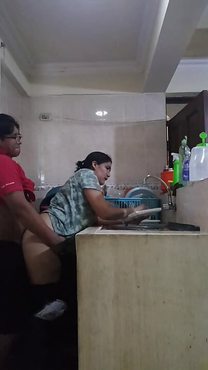 Sexy Latina Sex in the Kitchen