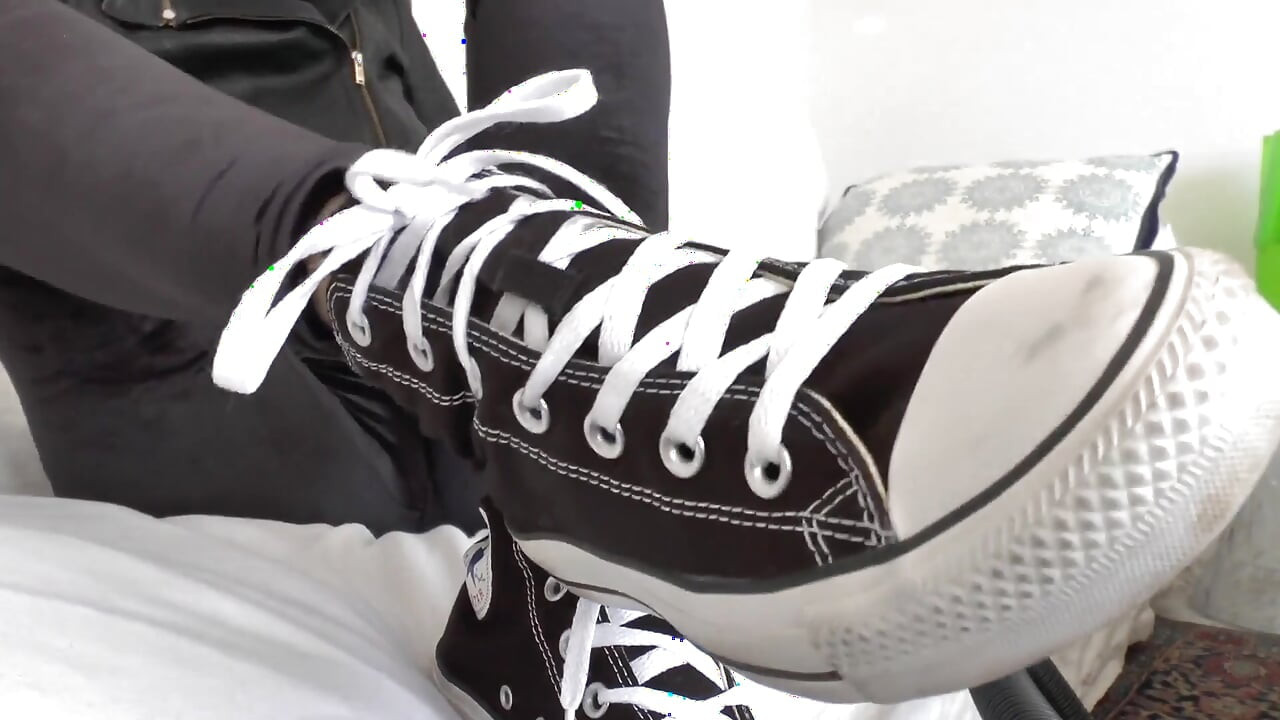Vacuum Dusty Sneakers and Then Cum on Them! POV, JOI, Lady Victoria Valente