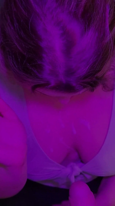 POV Compilation of blowjobs from a naughty bbw student with a cute face and big natural tits | Clip 1
