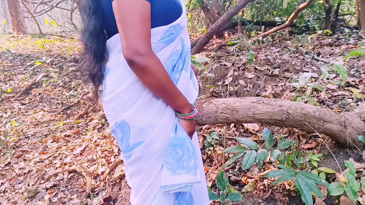 Indian outdoor desi Stepmom fucking with stepson big dick in forest. Telugu dirty talks.