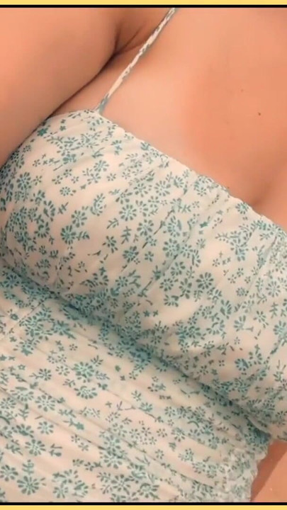 Captivating moment from "Wifey heads out in a tight dress with no panties flashing her tight pussy"