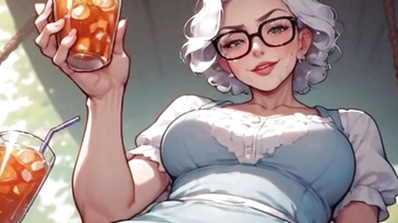 Waifu, prof mature, POV - Gros plan sur un banc de tournesol, taquinage et baise (aperçu 1m)