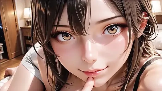 En seksi siyah saçlı anime hizmetçisinden gizli yatak odası servisi