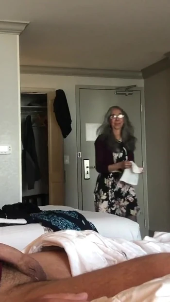Stunning moment from "Homemade - Boy Caught Masturbating By Mom's Friend in Hotel!"