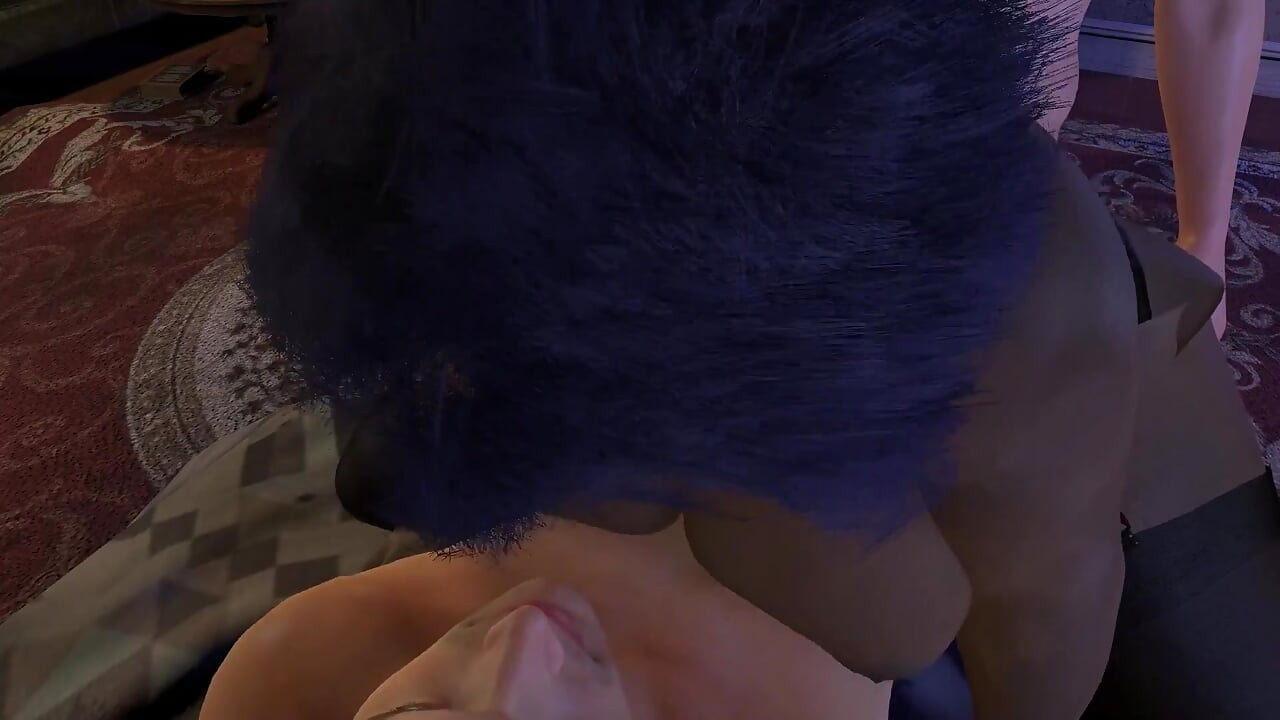 Zwarte milf bbw met een grote ronde kont krijgt dubbele penetratie
