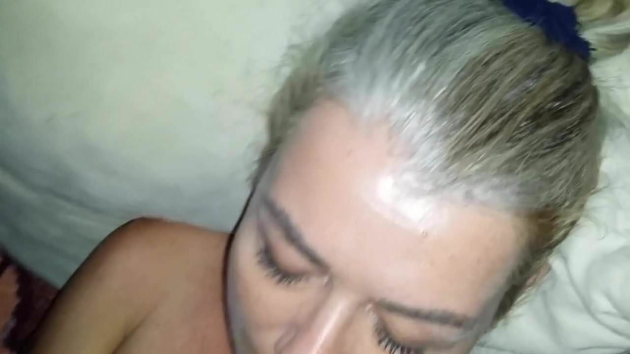 Milf masturbating and sucking cock