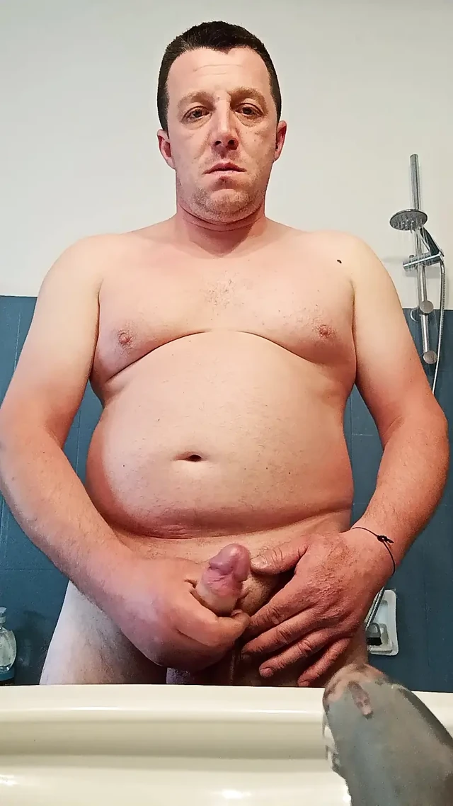 I wank in the bathroom
