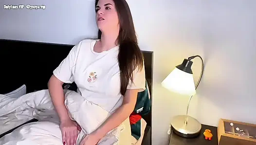 Hot Stepmother with Wet Cumming Cock was Caught by Her Stepson in Her Bedroom