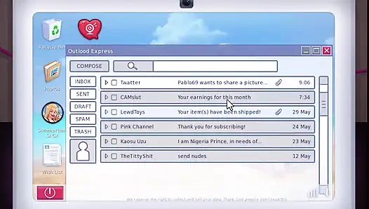 Summertime Saga - Jessy играла с собой