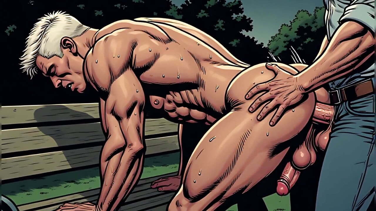 Gay Outdoor Sex Comic Style