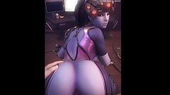 Widowmaker Riding You While Watching Mercy Porn