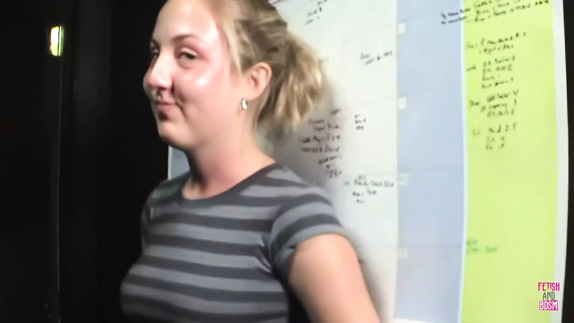 Slutty Blonde Finally Shows the Guy Her Extraordinary Handjob and Blowjob Skills