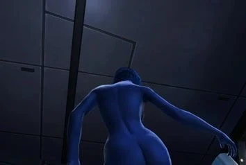 Female Chiss Stripping