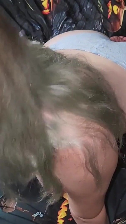 Powerful moment from "Blonde Beauty Unleashed: Sucking and Facial in Bra and Panties!"