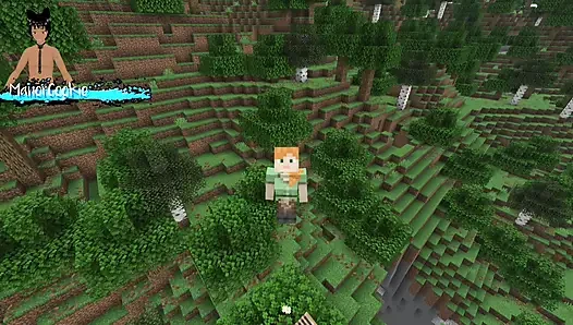 Minecraft mod Needs of Nature - steve dan alex lagi asik masturbasi memamerkan beberapa fitur! Seperti Air Mani!