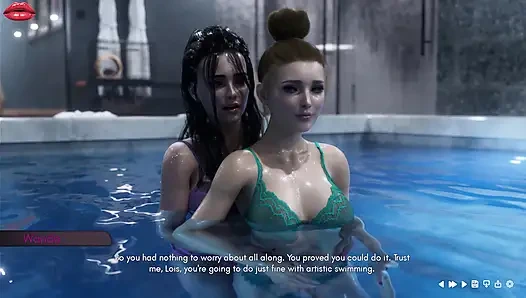 Nyonya Denvers 17 Wanda dan Lois Menghabiskan Waktu Berkualitas Bersama di Swimingpool