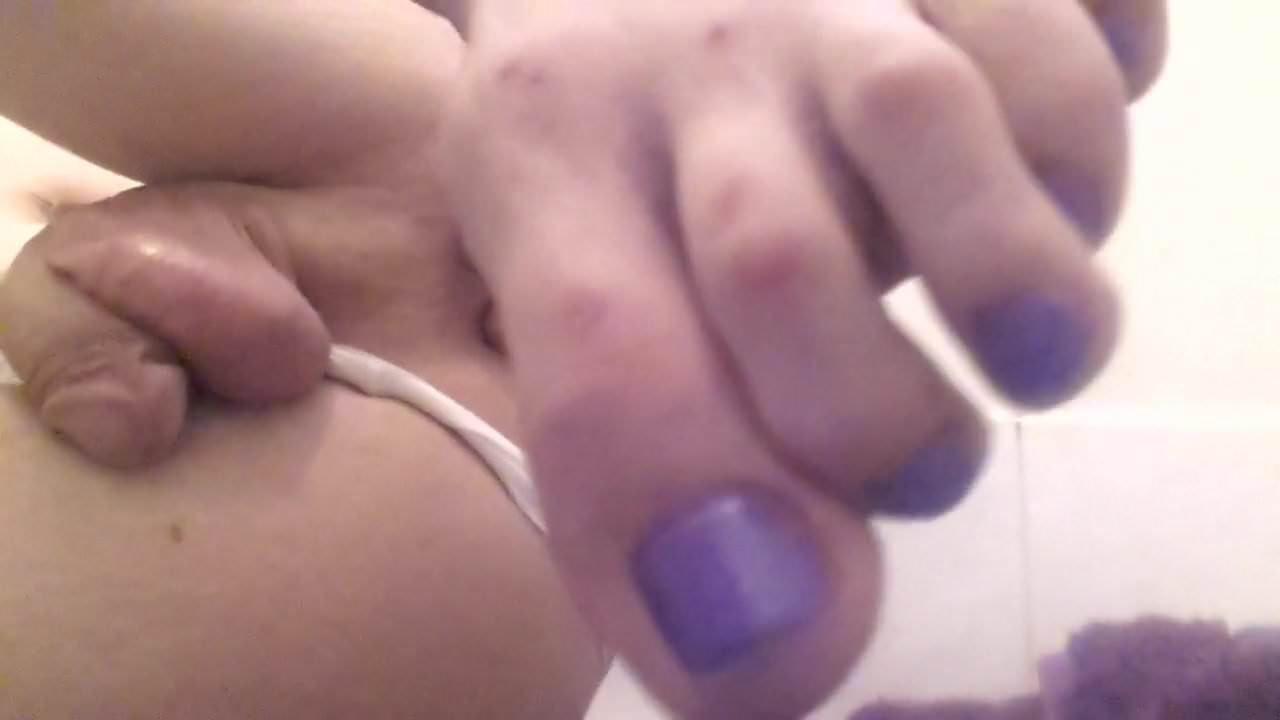 Playing in the bathroom