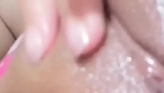 Kolumbianische frau berührt sich lecker