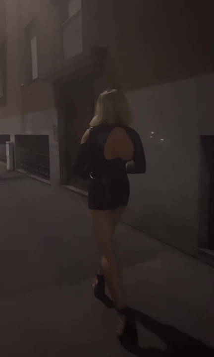 Sissy walking the street in public