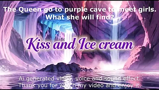 Lesbians kiss together, Ai animation