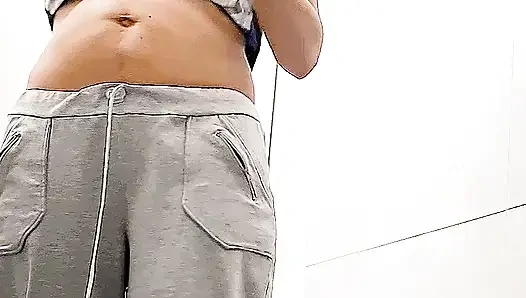SEXY HOUSEWIFE CAUGHT ON VIDEO PEEING WHILE SMOKING
