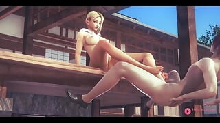 Spiderman hentai - gwen footjob und anal