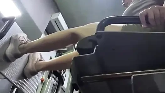 Jucielussie training in the gym