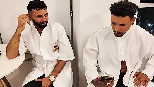 Two Physiotherapist Stepbrothers Punched the Dwarf's Dick