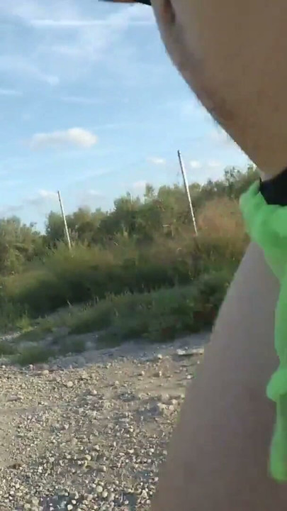 My thong rips while running and I get caugh nude by a cyclist | Clip 1