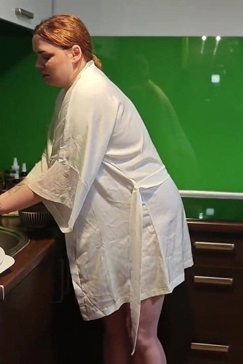 Femdom and Peeing, a Toilet Slave Eats Cereal with Urine and Swallows Urine