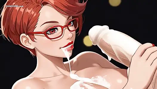 Kompilasi lilas si cewek hot rambut merah lagi asik nyepong kontol sampai dicrot sperma - ai generated