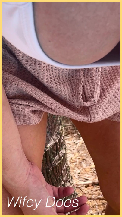 Wifey shows her cleavage
