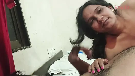 Desi Indian Marathi Kavita and Tatya enjoying fuck from bedroom to jungle outdoor