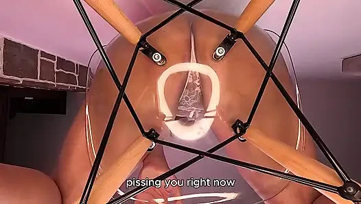 Golden Shower Glasss Chair