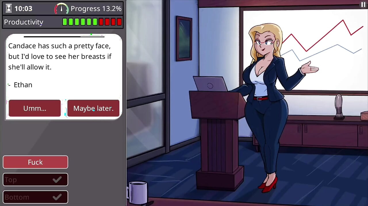 Girl with big boobs and big ass takes monster cock - barely working gameplay level 3