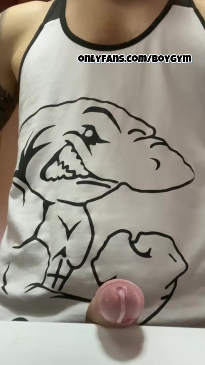 My BIG COCK! cums with no touch💦