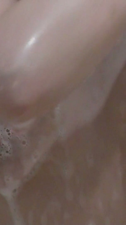 Soapy foam on tits, nipples, pussy, ass, hands, feet. Solo sexy cute girl Assol in bathroom. Wet pussy Butt. Naked girl Close Up | Clip 1