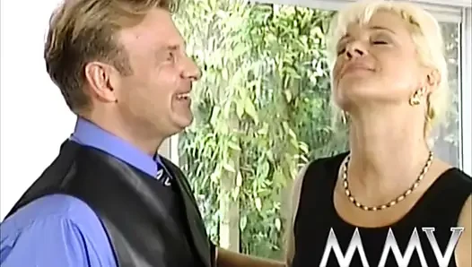 Cock starved slut fucking on the couch