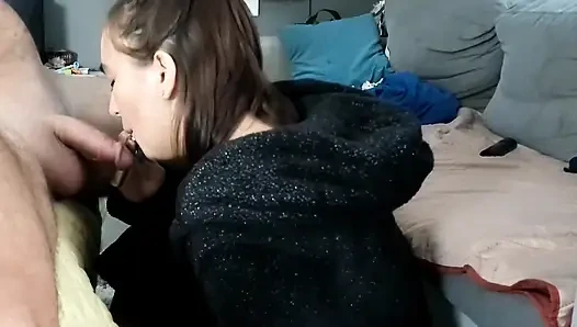 Morning Blowjob Sensual and Smoke While Sucking Dick