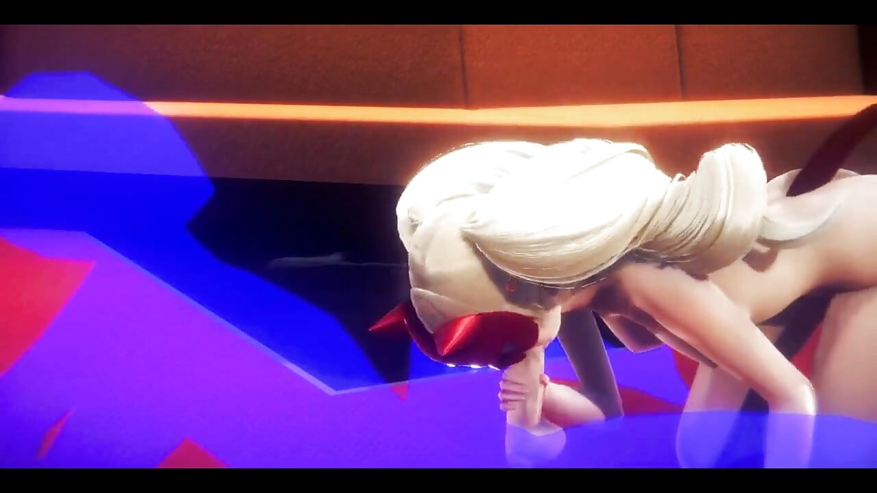 Persona 5 Hentai - Ann Takamari Handjob and Blowjob - Japanese Asian Manga Anime Film Game Porn