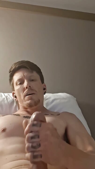Muscular Guy Jerks off Solo with Massive Cumshot