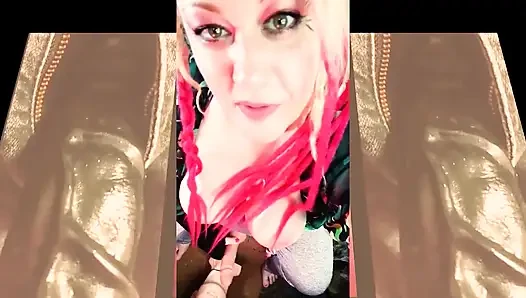 The Cute Shemale Wants to Watch You Suck on Your First BBC and Gag on It