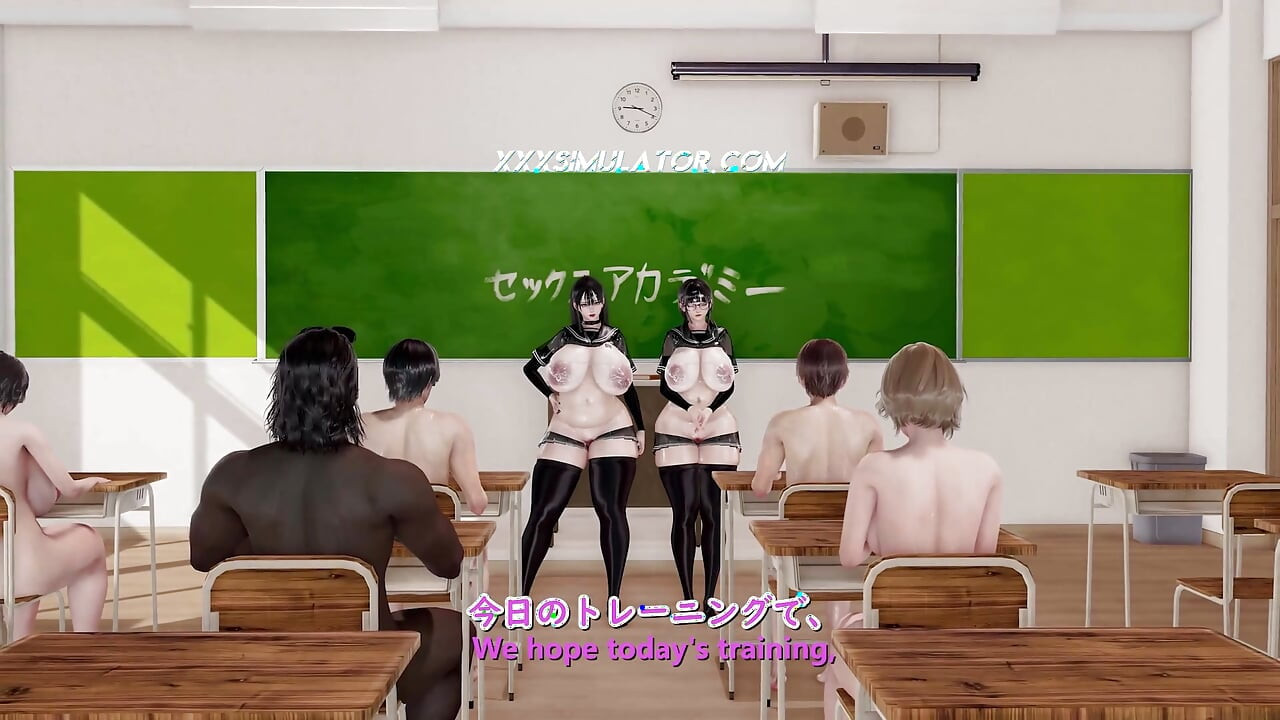Sexuální akademie se promění v chaos plný mrdky s drsným NTR, hračkami a mezirasovou zábavou