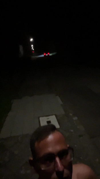 Captivating moment from "Young german twink boy jerks off naked outside on the street and gets caught"