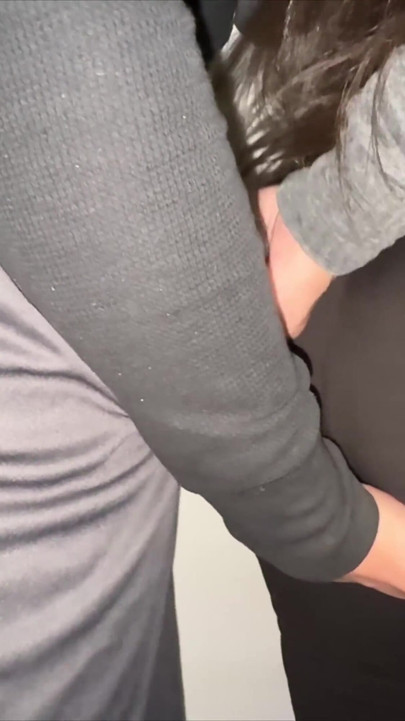 She Grabs a Stranger's Dick