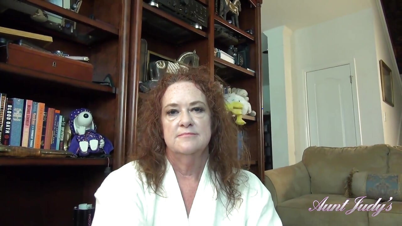 Auntjudys - Your Horny Mature Step-aunt Ms. Ginger Catches You Masturbating (pov)